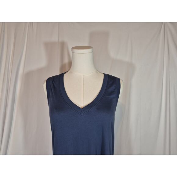 Pact Womens Blue 100% Organic Cotton Mini Dress Small - Picture 3 of 6